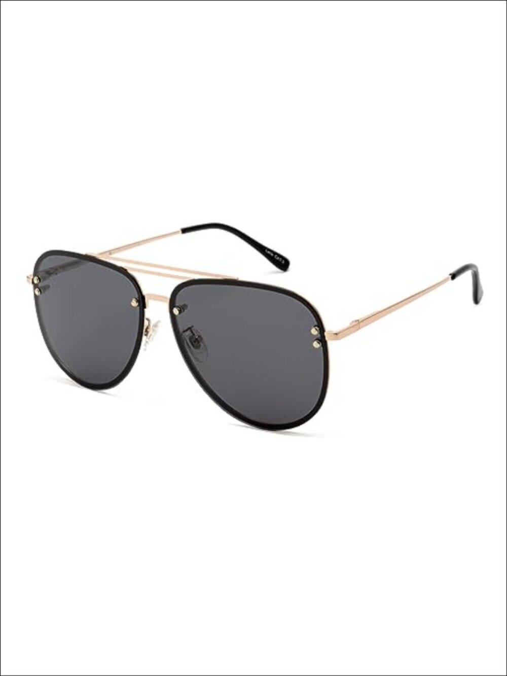 Oversized Aviator Sunglasses Polarized UV400 Gold Metal Frame